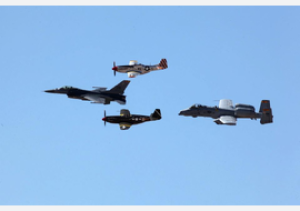 Super Bowl Flyover 2022 - Air Force Heritage Flight